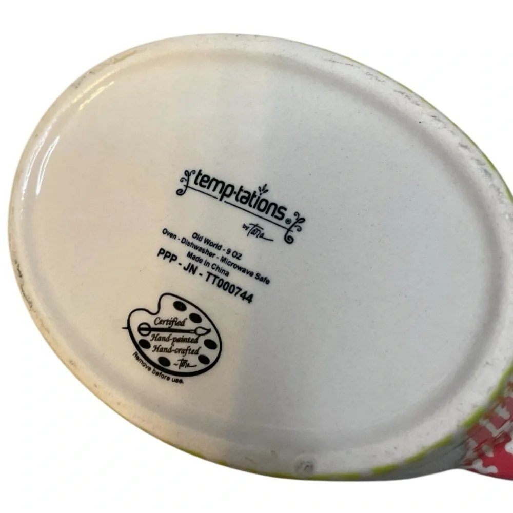 TEMP-TATIONS by Tara Old World Easter Egg Hunt Hand Painted CASSEROLE DISH